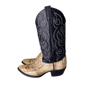 Tony Lama Black and Tan Men's Boots